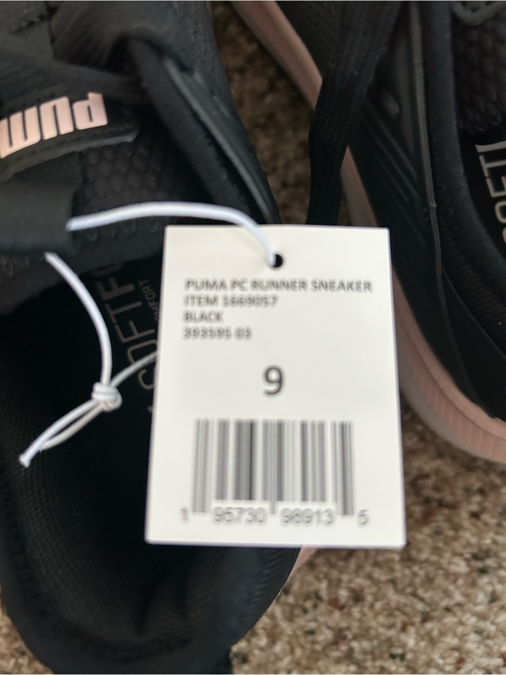NWT - Puma Women's Black & Light Pink Athletic Sneakers - Picture 5 of 10